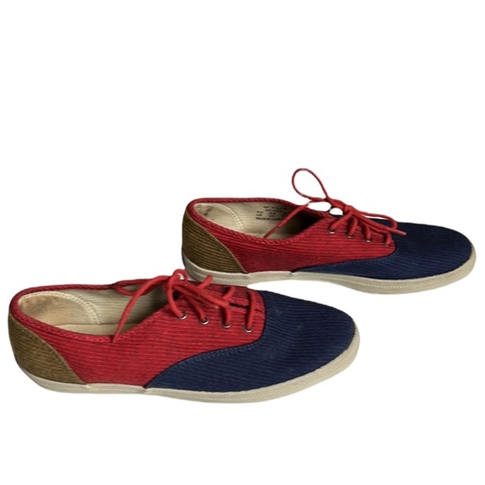 Keds Y2K Vintage Color Block Corduroy Shoes Size 7.5/8